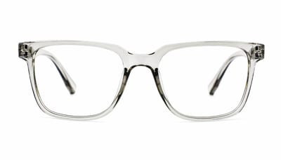 VERTEBRIL Cubo - Sterkte -0.50 – Kleur Kadushi Silver - GEEN leesbril - Unisex bril voor veraf - Lichtgewicht montuur – Rechthoekige pasvorm - Hoogwaardig MIN glas - Myopie/bijziendheid - Inclusief etui en doekje