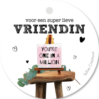 Tallies Cards - kadokaartjes  - bloemenkaartjes - Lieve vriendin - Plant - set van 5 kaarten - bedankkaart - bedankt - 100% Duurzaam