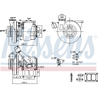 Supercharger, drukvulling NISSENS 93769