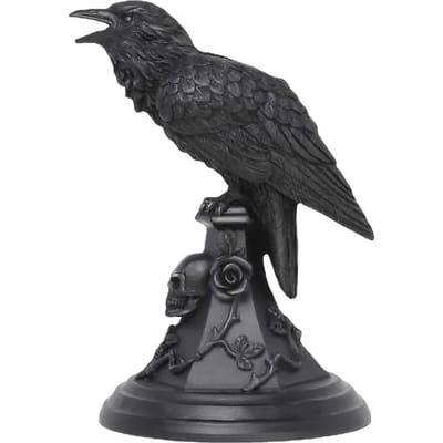 Retro Kandelaar Gotische Dieren Kaarsenhouder Zwarte Vleermuis Wolf Luipaard Kraai Kat Halloween Leuke Sfeer Huisdecoratie black