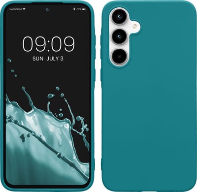 kwmobile telefoonhoesje geschikt voor Samsung Galaxy A35 - Hoesje voor smartphone - Back cover in mat petrol
