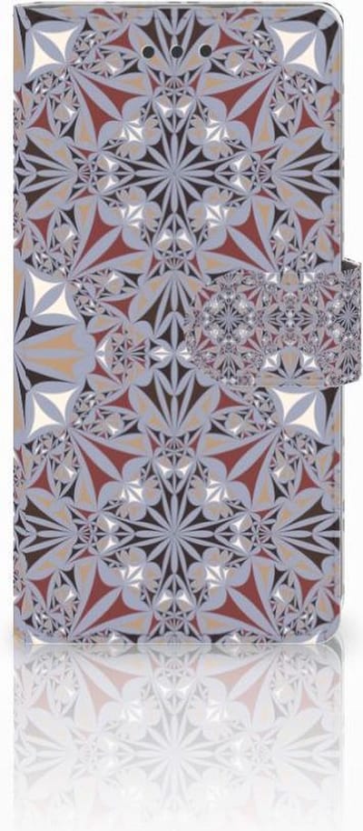 Huawei Ascend P8 Lite Bookcase Flower Tiles