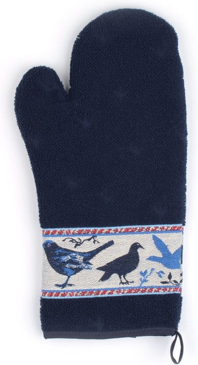 Bunzlau Castle | Ovenhandschoen Vogels Donkerblauw CE