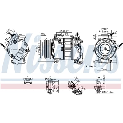 Compressor airconditioning NISSENS 890589