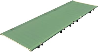 Opvouwbaar Kampeerbed - Lichtgewicht Lounger - Buiten Ontspannen - Duurzame Aluminium Constructie - 186x61x13cm - Grijs