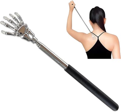 Telescopische Rugkrabber voor Hoofd en Rugmassage - Verstelbare Roestvrijstalen Krabber