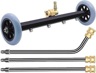 Onderstelreiniger - Reinigingsgereedschap - Auto reinigen - Roestvrij staal - 40 cm reiniger - Zilver