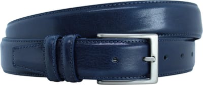 Luxe Riem Donkerblauw - Nette riem - Leren riem - Riemmaat 105 - Nette Gesp - Echt Leer - Navy Riem - Donkerblauw Riem