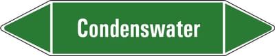 Condenswater leidingmarkering op vel 179 x 37 mm - 5 per vel