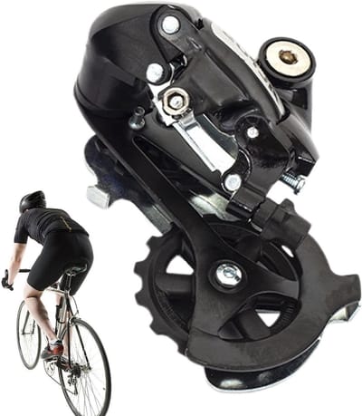 Schakelsysteem Fiets - Versnelling Houder - Soepel Schakelen - Geluidsarm Ontwerp - 7 Versnellingen - Zwart