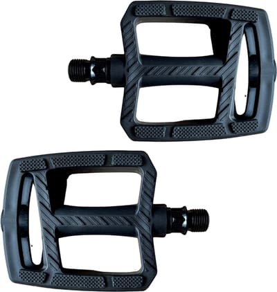 Fietspedalen - Anti-Slip Fietspedalen Set met Reflectoren - Zwart - Set Fiets Pedalen - Mountainbike Sport - Fietstrappers - Losse Trappers - 2 STUKS (Luxe Zwart)