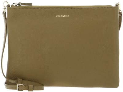 COCCINELLE Leren schoudertas Best Crossbody Bag Seagrass kaki