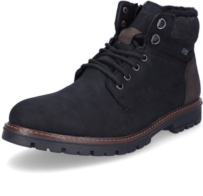 Rieker heren veterboot zwart
