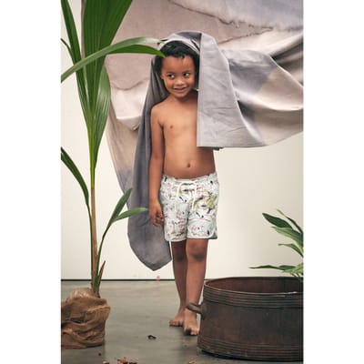 Louise Misha Swim Shorts Aderi Acqua Darj Flamingo Size: 5Y | Swimwear Outlet | Unisex |