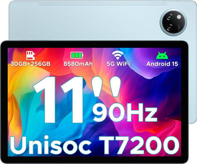DOOGEE Tab A9 Pro+ - Tablet - 30GB RAM (6GB+24GB) - 128GB ROM（TB/TF）- 11Inth 90Hz HD+ - 8580mAh - Android 15 - Unisoc T7200 - Dual Speakers - Blauw