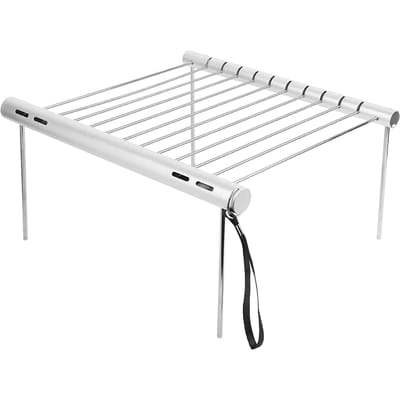 Gril Barbecue au Charbon en Acier Inoxydable Gril Pliant Portable pour Camping en Plein Air, Cuisine, Pique-niques white