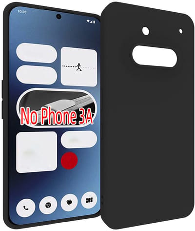 MobyDefend Hoesje - Geschikt voor Nothing Phone (3a) - TPU Backcover - Mat Zwart