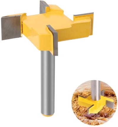 Afvlakfrees 8 mm Schacht - CNC Spoilboard - Houtbewerking - Reinigingsfrees - Oppervlaktefrees - Schaaffrees - Frees