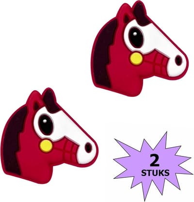 Fako Bijoux® - Tennisdemper - Tennis Demper - Paard - Rood - 2 Stuks