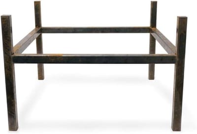Vuurschaal Voet - Sokkel Buiten - Terras Verfraaien - Hittebestendig Materiaal - Ø60cm - Zwart