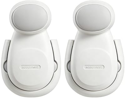Automatische babydeurstopper - Anti-knel automatische deurstopper - Eenvoudig te installeren en te gebruiken - Wit - 2 stuks