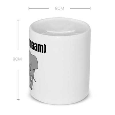 Akyol - olifant met eigen naam Spaarpot - Olifant - olifanten liefhebbers - iemand die houdt van olifanten - verjaardag - cadeau - kado - 350 ML inhoud