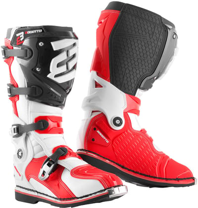 Bogotto MX-7 S Crosslaarzen Zwart Wit Rood - Laars
