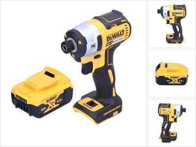 DeWalt DCF 887 N accu-slagmoersleutel 18 V 205 Nm 1/4" borstelloos + 1x accu 5,0 Ah - zonder oplader