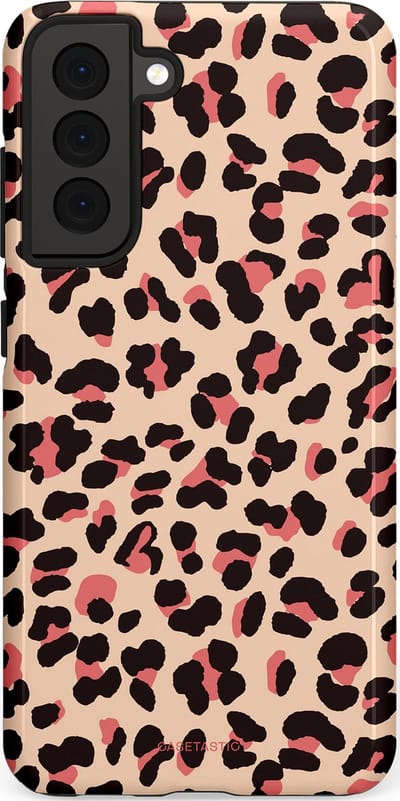 Casetastic Hoesje Geschikt voor Samsung S21 FE - Stijlvolle Beschermende Duo-layer Case - Pantermeid
