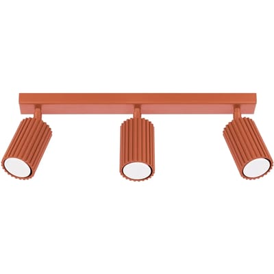 Sollux Lighting Plafondlamp Karbon - GU10 - rode oker - aluminium - 16.5x45x6.5cm