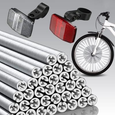 Reflectoren voor fietsen met accessoires, voor en achter, inclusief 1 voor en 1 achter, ideaal voor motorfietsen en mountainbikes, verhoog je zichtbaarheid en veiligheid