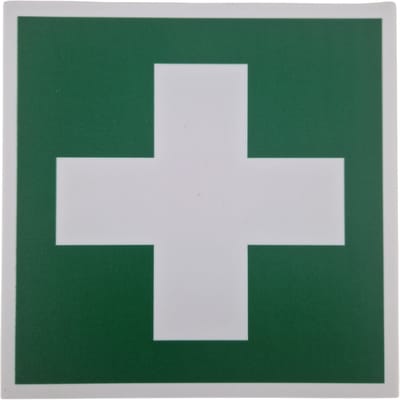 EHBO pictogram - 200x200mm - EHBO bord vlak - Kunststof