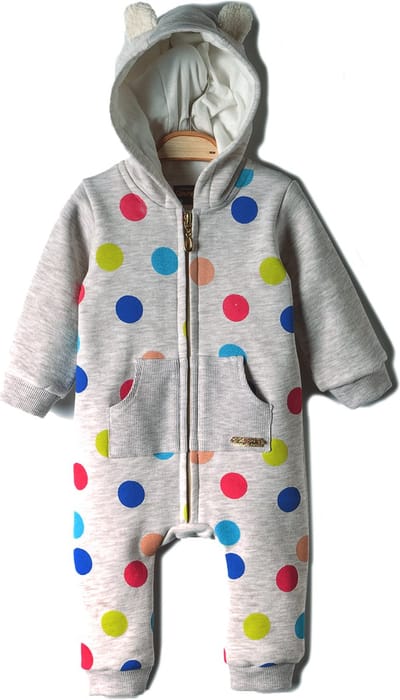 alisé Baby boxpakje met capuchon Grijs 80