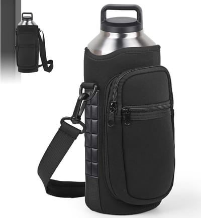 Magnetische gymtas met waterflesshouder en schouderriem voor fitness en training