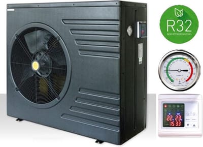 Zwembadwarmtepomp - Mida.Black 17 - Zwembadvolume tot 95 m³ - koelen & verwarmen - zonder Wi-Fi - kleur: zwart