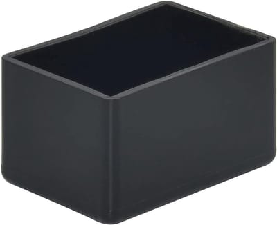 Meubelvoet Caps - Stoelpoot Beschermers - Vloeren Beschermen - Zacht PVC Materiaal - 25 x 35 mm - Zwart
