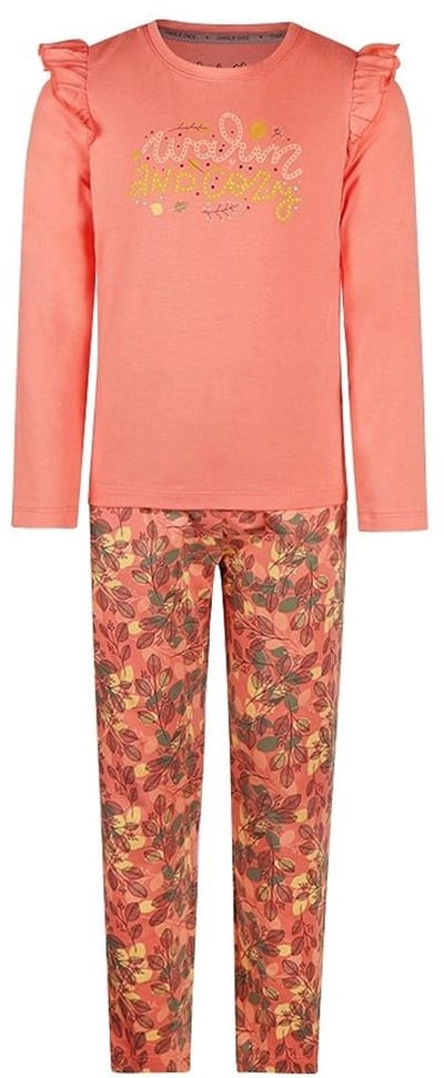 Charlie Choe Meisjes Pyjamaset - Coral