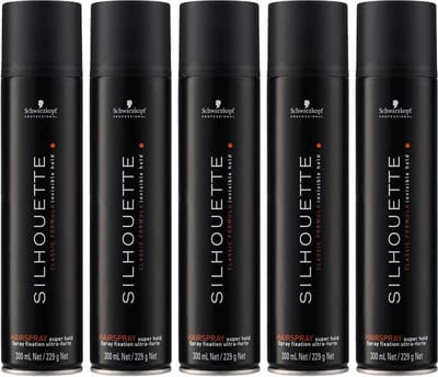 5x Schwarzkopf Silhouette Super Hold Spray 300ml