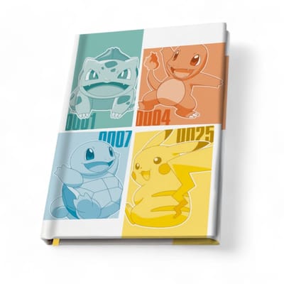 Pokémon - Notitieboek - Kanto Starters
