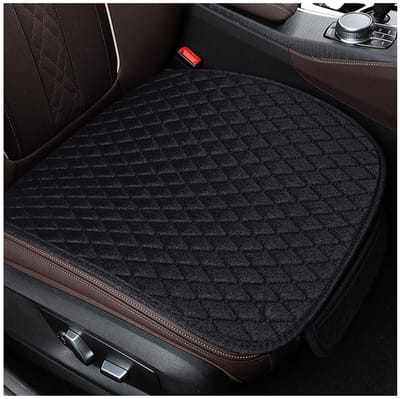 Cosensi - Dailygoody - Autostoelkussens - Comfortabel en Antislip - Zwart - Universeel en Zacht - Voorstoelkussen - 2 Stuks