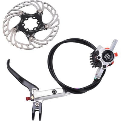 MEIJUN Fiets Schijfrem Kit Fiets Schijfrem Conversieset voor Racefietsen Mountainbikes Zilver zilver