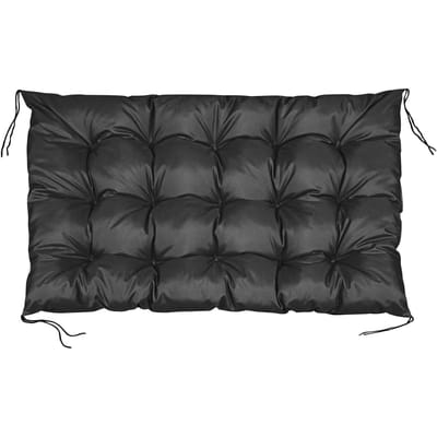 Tuinkussen 120x80 cm voor palletbank waterdicht zwart