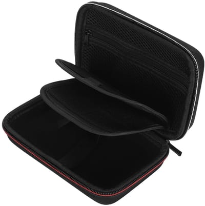 Dailygoods - Draagtas voor Nieuwe 3DS XL - Harde Beschermhoes - Zwart - Inclusief 16 Gameslots - Ideaal voor gamers - Voor 3DS en 2DS modellen