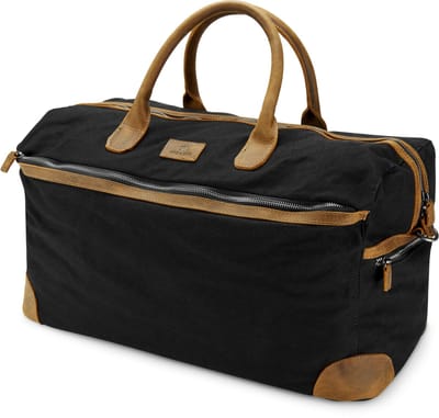 Sutton Duffelbag in Black & Tan Tarpa
