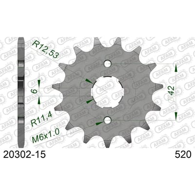 Tandwiel Afam 520 15 dents
