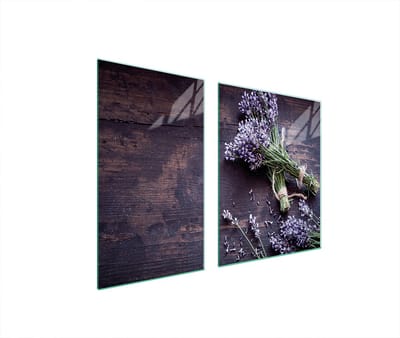 TMK ArtDeko - Snijplank en Beschermplaat - Lawenda - 100x52 cm - Gehard Glas