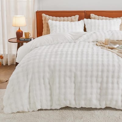 Pluchen Sofa Plaid - Dikke en Warme Fleece Deken voor Bank en Bed - 135 x 200 cm + Kussensloop 80 x 80 cm