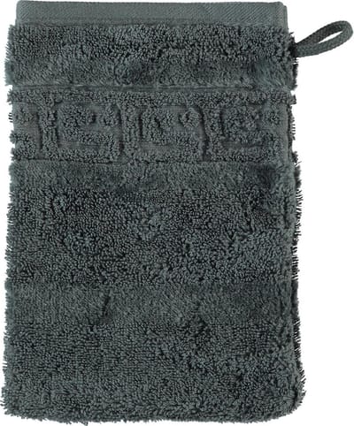 CAWÖ Noblesse Uni Washandje - Antraciet - 16x22