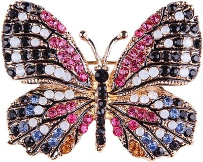 Zelto-Vlinder-Dames Broche-Vlinders-Heren Broche-Sierspeld-Speld-Dieren-Broches-Fashion-Sieraden-Bijoux-Sierspelden-Broches & Spelden-Sieraad-Broche-Kleur-Zwart-Roze-Wit-Broche Boetiek