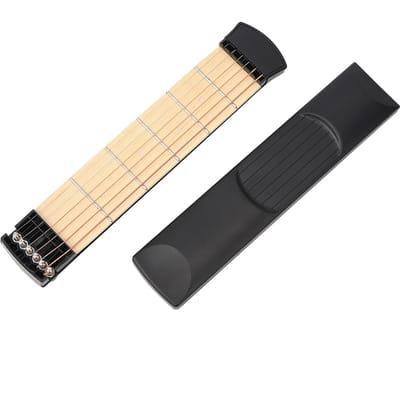 Nieuwe Draagbare 6 Fret Pocket Gitaar Linkshandig voor Beginnende Gitarist Oefening Training